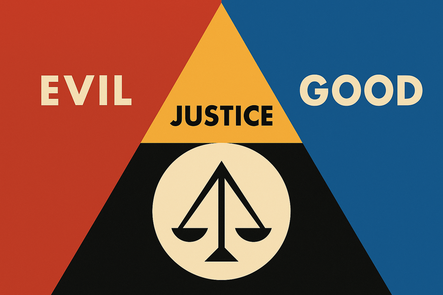 Evil, Justice, Good