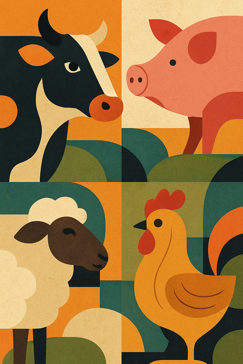Farm Animals Illustration