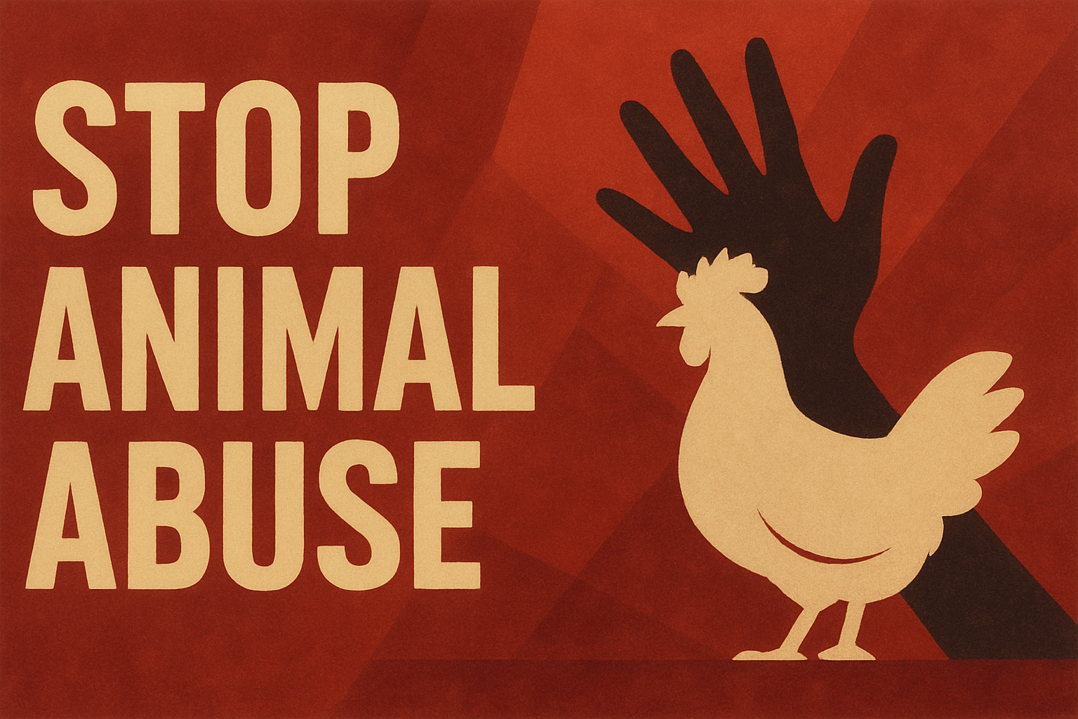 Stop Animal Abuse Poster
